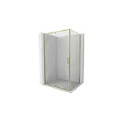 Mexen Exo zana tuš kabina 160 x 100 cm, prozorna, zlata - 819-160-100-50-00