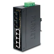 PLANET ISW-621S15 network switch Unmanaged L2 Fast Ethernet (10/100) Black