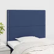 Uzglavlje plavo 90x5x118/128 cm tkanina
