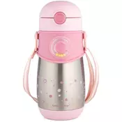 Canpol babies Thermos termovka s slamico 12m+ Pink 300 ml