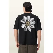 AllSaints Majica PETALS rumena / svetlo siva / črna / off-bela