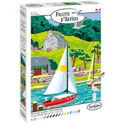 Set za bojanje po brojevima Sentosphere Palette dartiste - Pont Aven