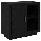 Vidaxl Strani šal Črna Orehovina 80 x 40 x 75 cm Konstruiran les