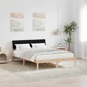 vidaXL vidaXL Kovinska posteljna konstrukcija Rjava in črna 150 x 200 cm, (5000084305)