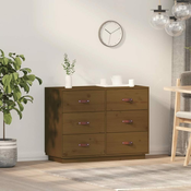 Komoda smeda boja meda 100 x 40 x 75 cm od masivne borovine