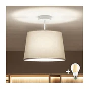 Brilagi - LED nadometna stropna svetilka CERIA 1xE27/60W/230V O 30 cm bela/siva