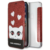 Karl Lagerfeld iPhone X / XS red book Valentine (KLFLBKPXVDCRE)