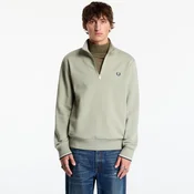 Mikina FRED PERRY Half Zip Sweatshirt Seagrass L