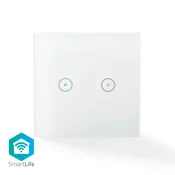 NEDIS SmartHome | WiFi Zidni Prekidac Za Svjetlo | Dvostruki