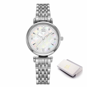 Ženska ročna ura SK Shengke Pearl Silver