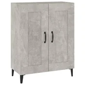 Vidaxl Komoda betonsko siva 69,5x34x90 cm konstruiran les