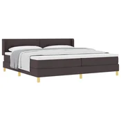 vidaXL vidaXL Postelja z vzmetnico z vzmetnico Temno rjava 200 x 200 cm les, (5000127774)