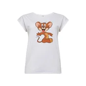 Mister Tee Majica Tom & Jerry Mouse bela