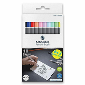 Schneider Paint-it 070 Komplet markerjev s čopičem, 10 kosov
