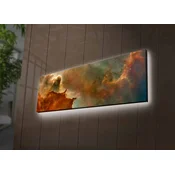 Wallity Slika na platnu sa LED osvetljenjem 30x90cm