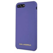 Karl Lagerfeld Gold Logo Silicone Case Violet pro iPhone 7/8 Plus KLHCI8LSLVOG