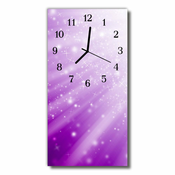 tulup.si Steklena navpična ura Narava star vijolične žarke 30x60 cm