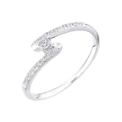 DIAMANT LETERNEL Prstan srebrna