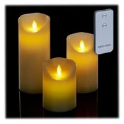 Northix Komplet 3 LED luči z daljinskim upravljalnikom