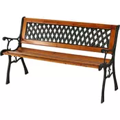 ProGarden Vrtna klop PROGARDEN 125 cm iz jelovega lesa in kovine, nosilnost 280 kg