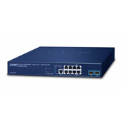 PLANET L3 4-Port 10/100/1000T + Upravljano Gigabit Ethernet (10/100/1000) 1U