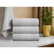 Ljubki dom Komplet brisač CARRARA 30x30 cm svetlo siva 100% bombaž, 3 kosi