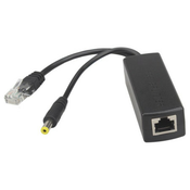 Gembird POE-INJ-4812 extender 48V POE spiter kabl(RJ45 input 44V-57V), output 12V/1-2A, 100m