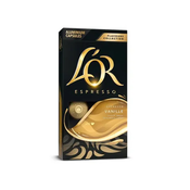 Douwe Egberts L`OR vanilla Nespresso compatible 10 coffee capsules Dom