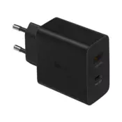 Kucni punjac Fast Charging Adapter Duo za Samsung PD 35W sa kablom Type-C na Type-C crni