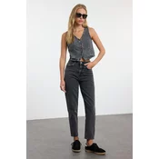 Trendyol Black High Waist Mom Jeans