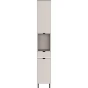 Kremno bela visoka ozka kopalniška omarica 30x190 cm Arcena – Germania