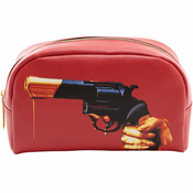 Kozmetička torbica TOILETPAPER REVOLVER Seletti 23 x 13 cm crvena