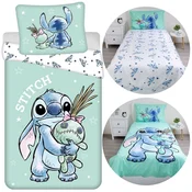Disney DISNEY Stitch DVOJNA STRAN, otroška posteljnina z zadrgo, 100% BOMBAŽ 140x200+70x90 cm OEKO-TEX