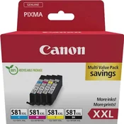 KOMPLET CANON CLI-581 CYAN XXL, MAGENTAXXL, RUMENA XXL, ČRNA XXL za