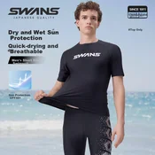 Swans Muška majica za kupanje, Crna