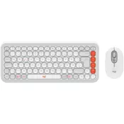 LOGITECH POP ICON COMBO - OFF WHITE - US INTL - BT - INTNL-973