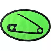 Yungblud Safety Pin Našitek za šivanje 80 x 50 mm