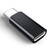 INF Adapter Lightning (ženski) na USB-C (moški), združljiv z iPhone 15 Black, (21296591)