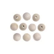 Lesene kroglice 2,5 cm - paket 10 kosov | Različne barve | Natural