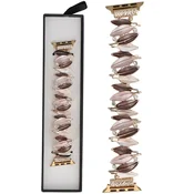 Nova raztegljiva zapestnica Gleam Quill Rose Coffee za Apple Watch 38/40/41 mm rjavo-roza