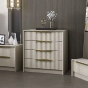 Hanah Home Luxe 7939 Komoda Kale, Krem