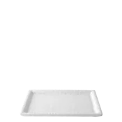 Bela velika pladenj 24,4 x 17,5 cm — Elements Melamin (Flow) - 593174