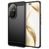 TPU gel ovitek Brushed Carbon za Honor 200 Pro - črn