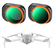 K&F Concept Variable ND Lens Filter Kits For DJI Mini 4 Pro 2 Pack ND2-32 (1-5 Stops)+ND32-512