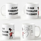 Keramicka šolja Direktor ludnice, 330ml, Višebojna