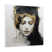 Canvas Slika na platnu Amy, Sa ramom, 40 x 40 cm, Beli
