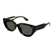 Gucci GG1532SA 001 ONE SIZE (54) Črna/Siva