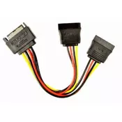 Gembird SATA power splitter cable, 0.15 m CC-SATAM2F-01