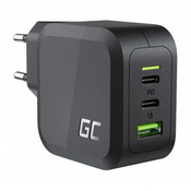 Punjac Green Cell GC PowerGaN 65W (2x USB-C Power Delivery, 1x USB-A kompatibilan s Quick Charge 3.0)