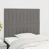 Uzglavlje tamno sivo 100x5x118/128 cm tkanina